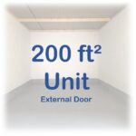 200 Sq Ft Storage Unit - External Door - €365 pm (inc vat)