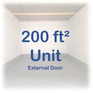 200 Sq Ft Storage Unit - External Door - €365 pm (inc vat)