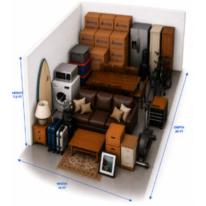 200 Sq Ft Storage Unit