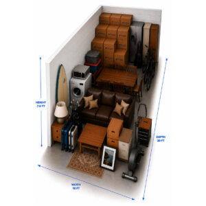 300 Sq Ft Storage Unit