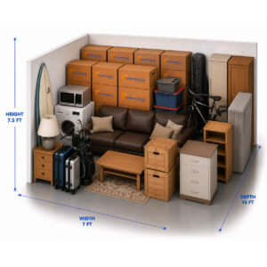 70 Sq Ft Storage Unit